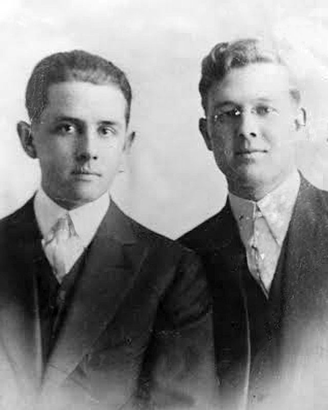 Central States Mission companions - L-R: Spencer W Kimball and Melvin E Phippen